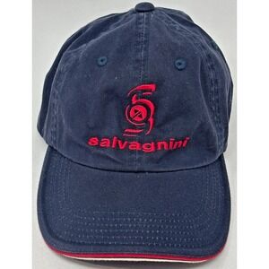 Salvagnini Logo Hat Port Authority Strapback Navy Red Industrial Cap